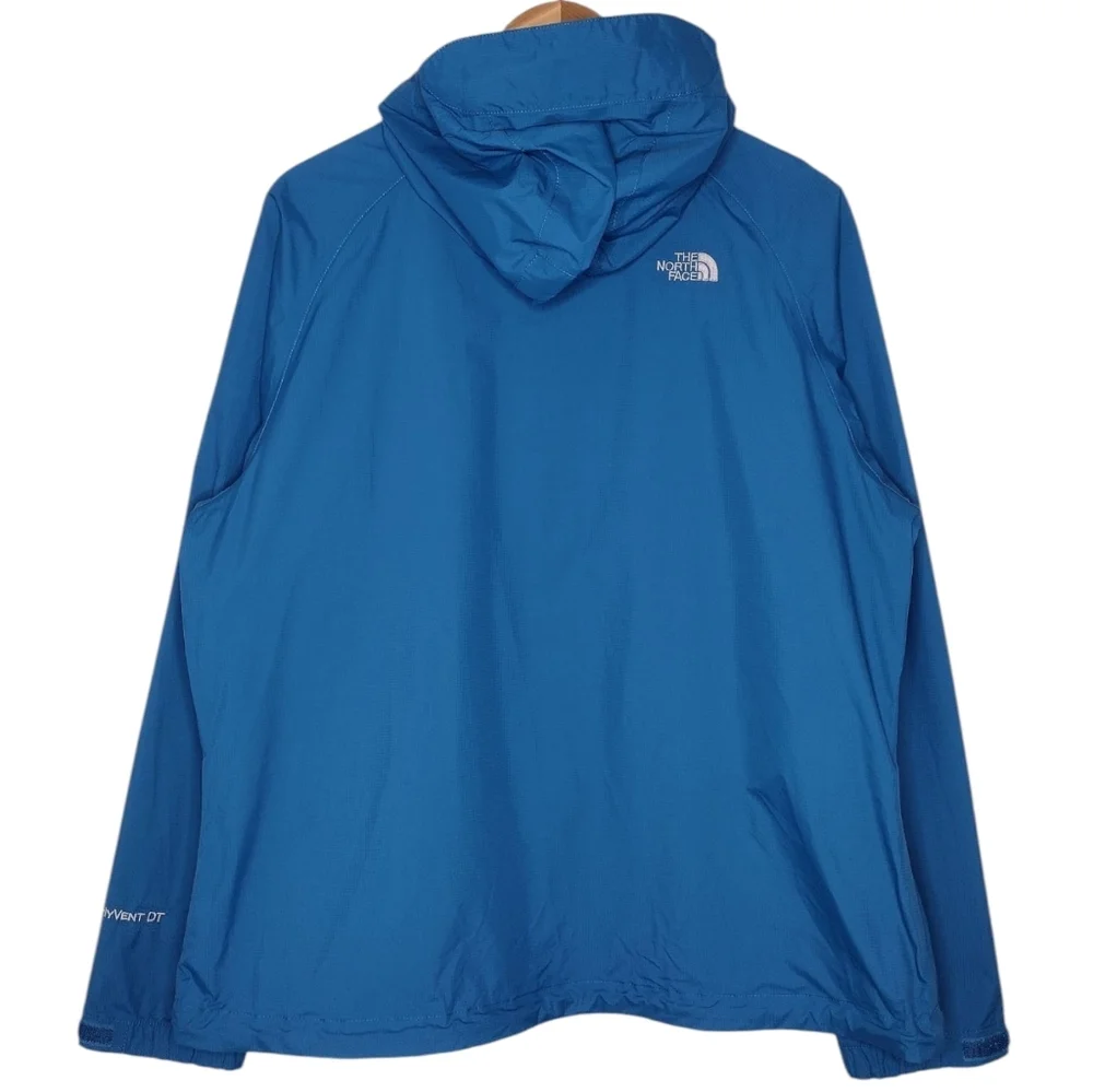 The North Face HyVent DT Nylon Blue Full-Zip Rain Windbreaker Jacket Sz L - Picture 2 of 16